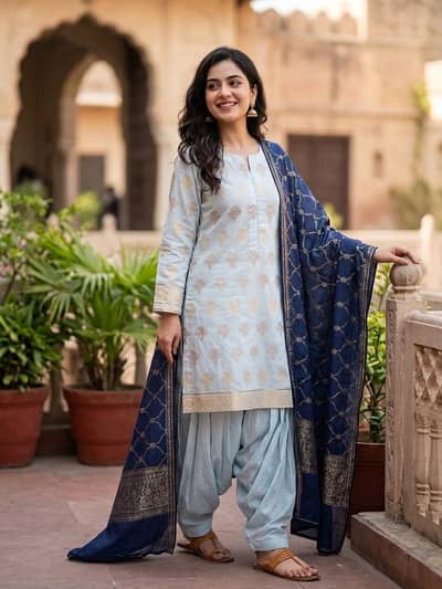 three piece lawn stitched.