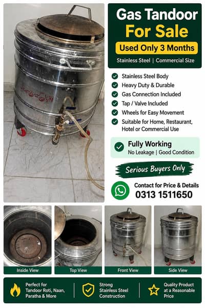 Commercial Gas Tandoor for Sale