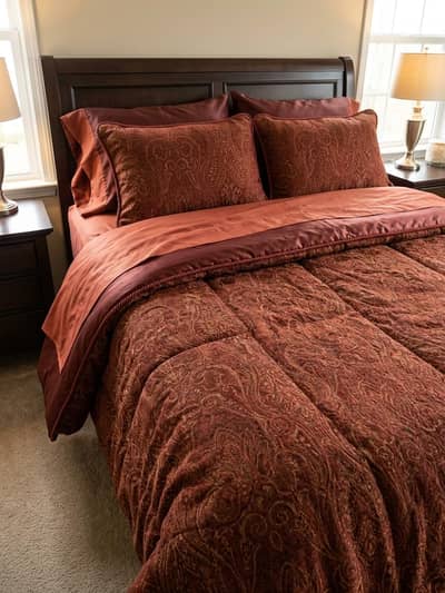 beautiful weaved bedsheet set