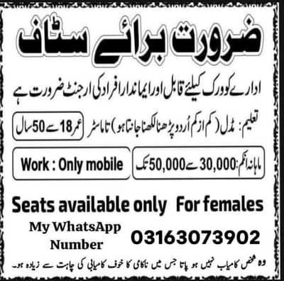 online work for females