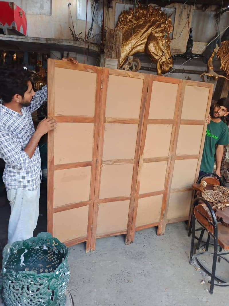 wooden solid partition divider screen sheesham solid separato 1