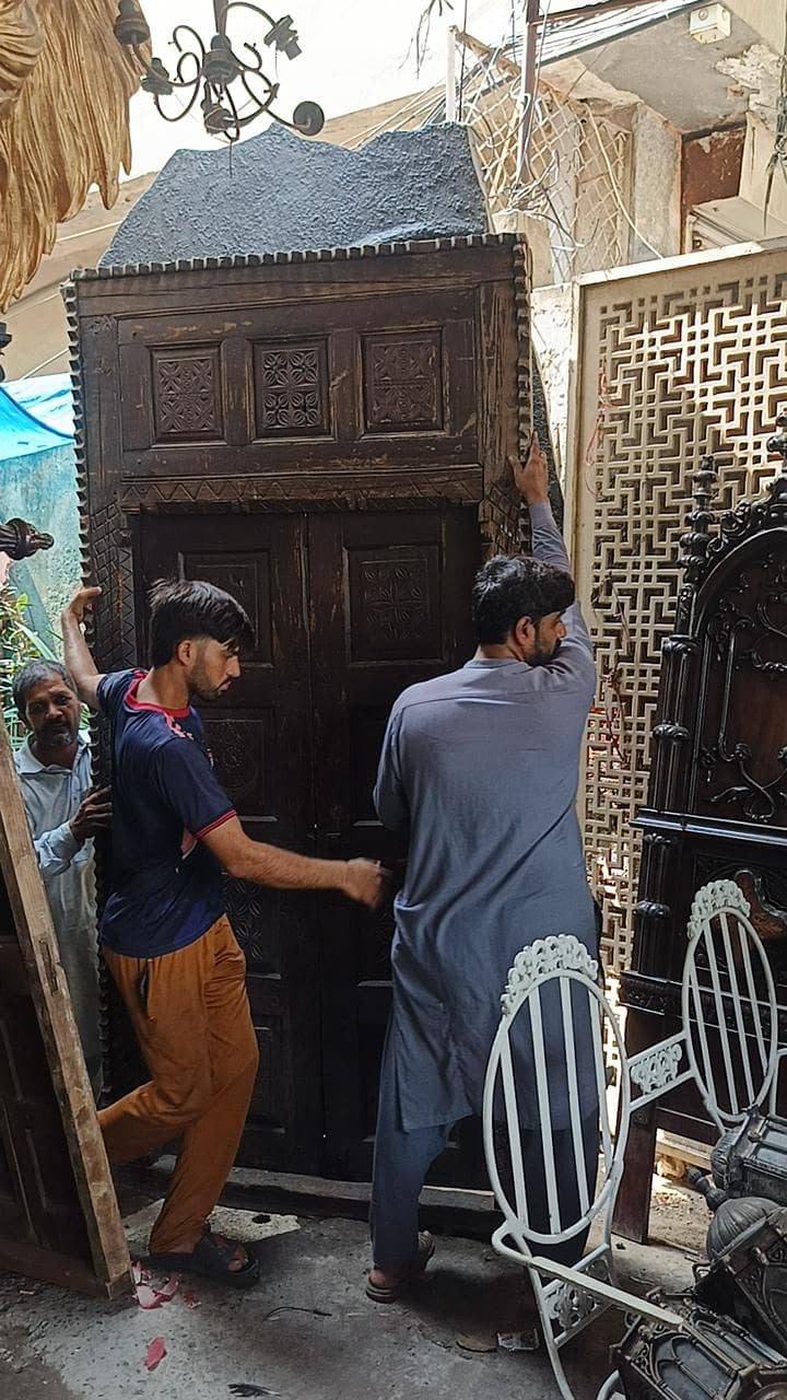 wooden solid partition divider screen sheesham solid separato 2