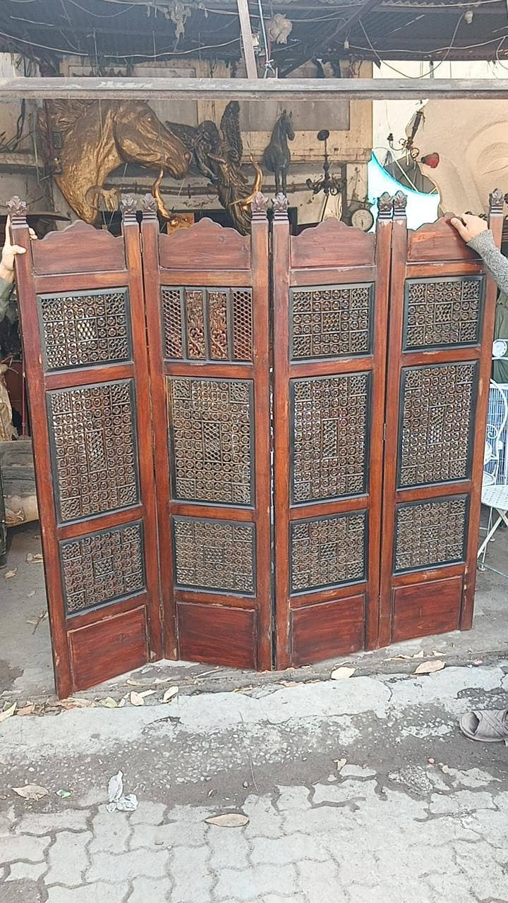 wooden solid partition divider screen sheesham solid separato 5