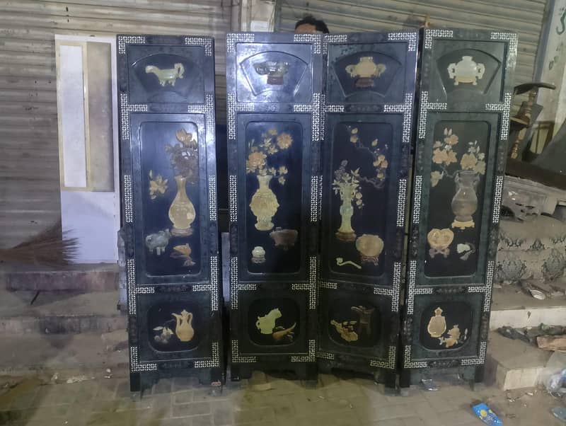 wooden solid partition divider screen sheesham solid separato 7