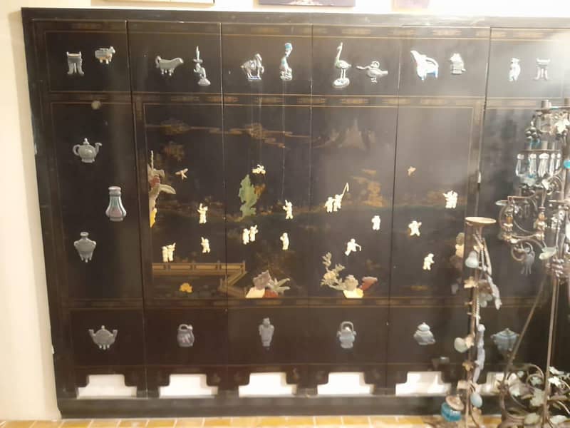 wooden solid partition divider screen sheesham solid separato 18