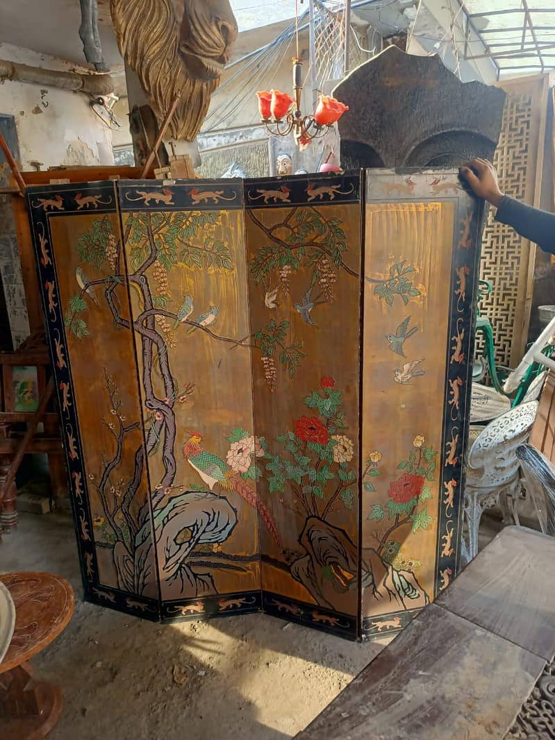 wooden solid partition divider screen sheesham solid separato 19