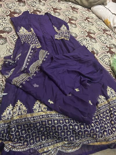 3 piece shiffon dress new untouched