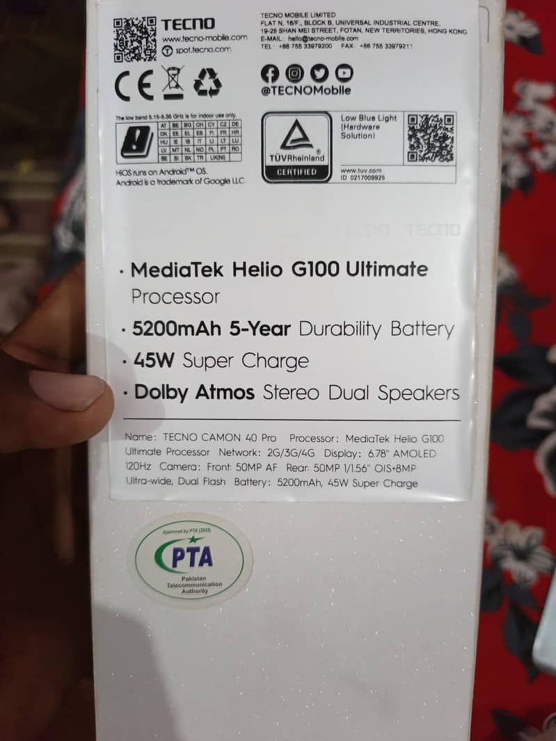 Tecno CAMON 40 Pro 1