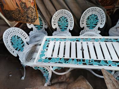 garden set imported used new lawn chairs metal rare