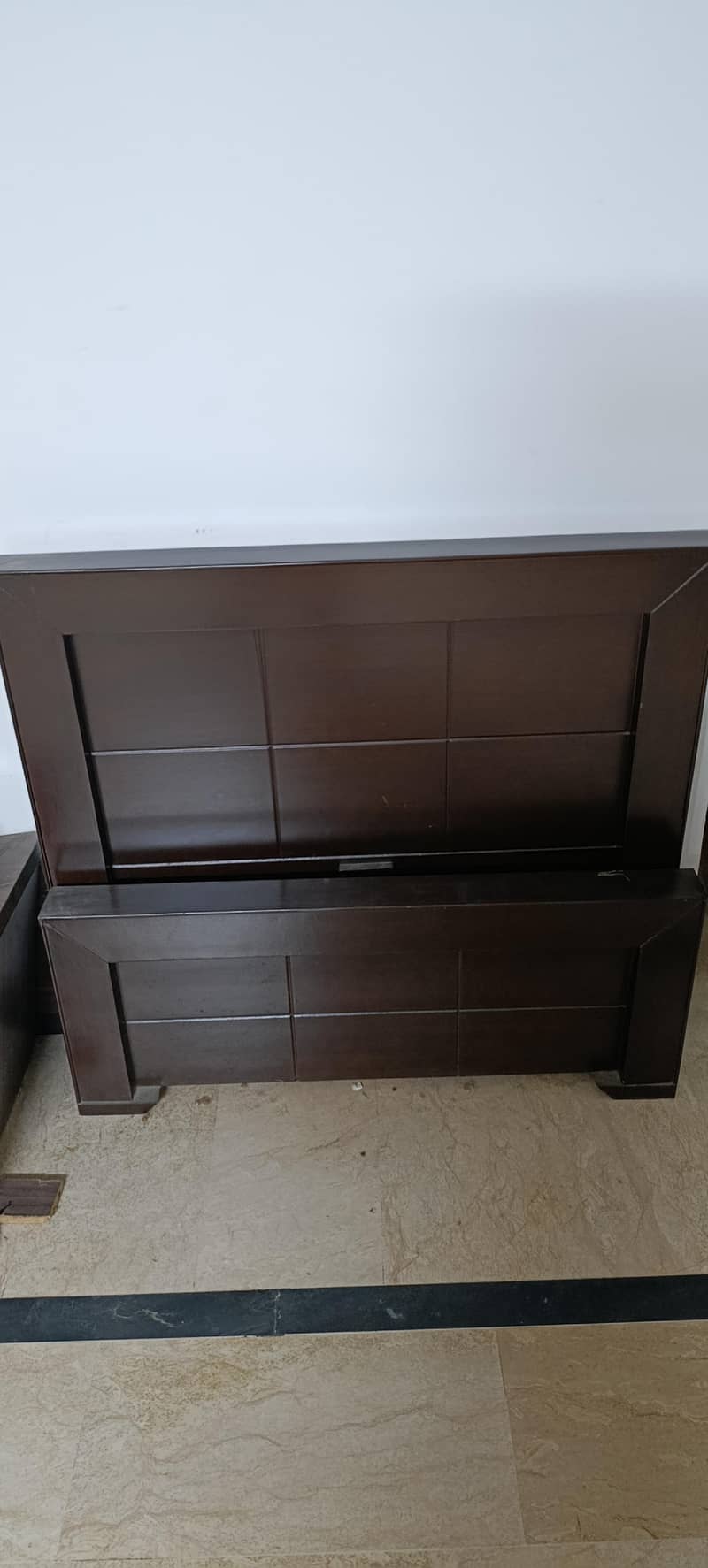 Custom-Made Solid Single Bed 1