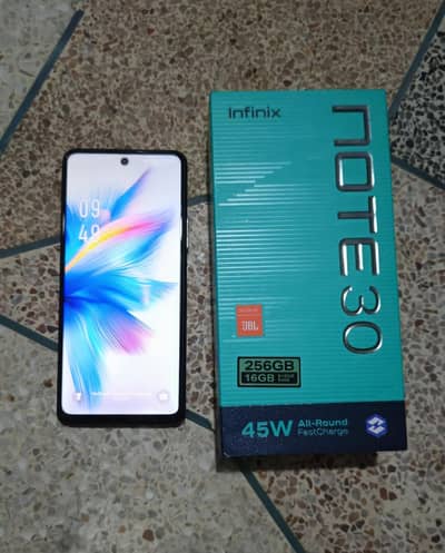 Infinix Note 30 — 8GB RAM / 256GB ROM | Sunset Orange Leather Back