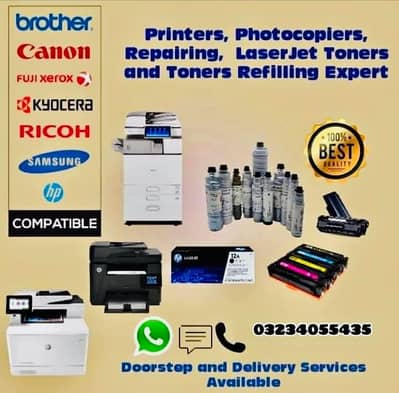 Hp Laserjet Printers Repairing & Toner Refilling*03*2*3*4*0*5*5*3*4*5*