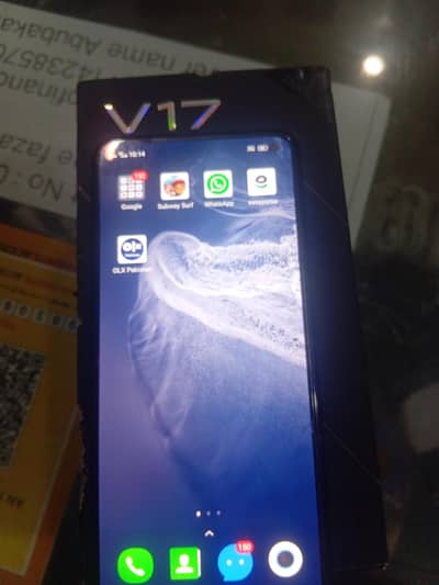 Vivo V17 box charger cable sath hai brand new 03258160700 whtap