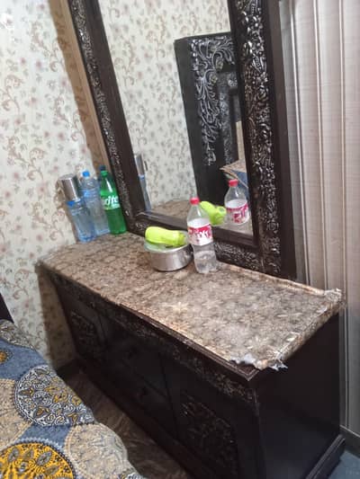 showcase, wardrobe and dressing table