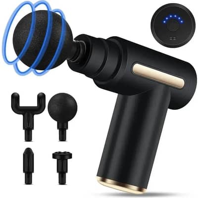Professional Handheld Deep Tissue Massage Gun with 4 Heads