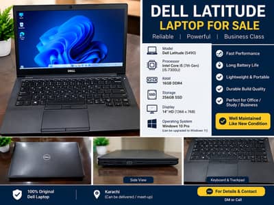  Dell Latitude 5490 – 16GB RAM | 256GB SSD | Core i5