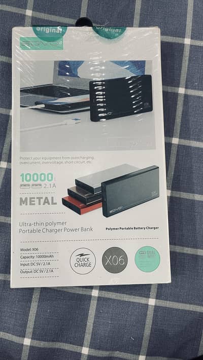 Brand new silver power bank