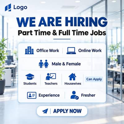 Hiring staff for online and office work