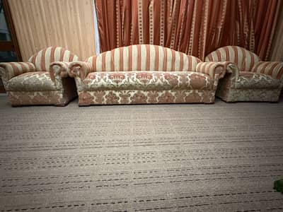 11 Piece Sofa Set ( Keekar Wood) For Sale (3+3+1+1+1+2)