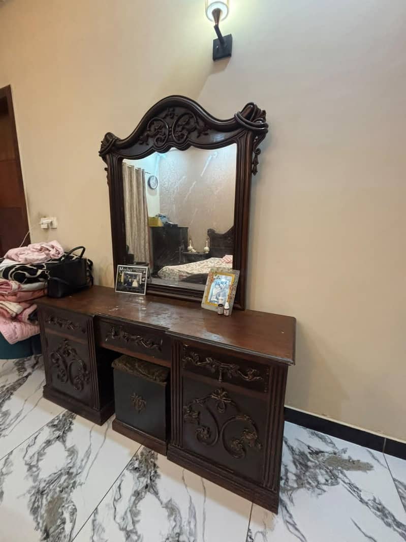 king size bed set with dressing table 1
