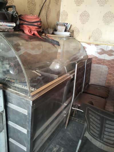 stainless steel commercial food counter