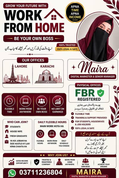 Work From Home – Flexible Online Work