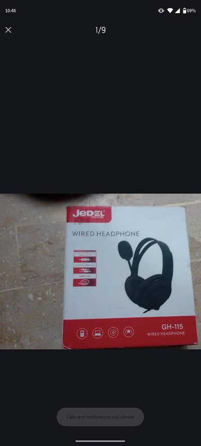 Wired headphone