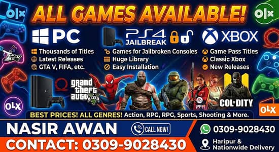 All PC & Console Games Installation