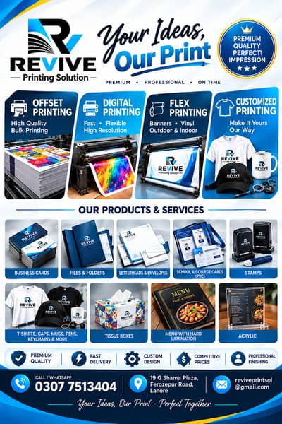 Printing services, Flex printing, Buisness cards ,Flyers & Brochures