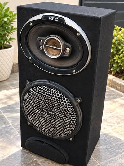 KFC & Pioneer Car Speaker Sound Box – Powerful Bass – Used