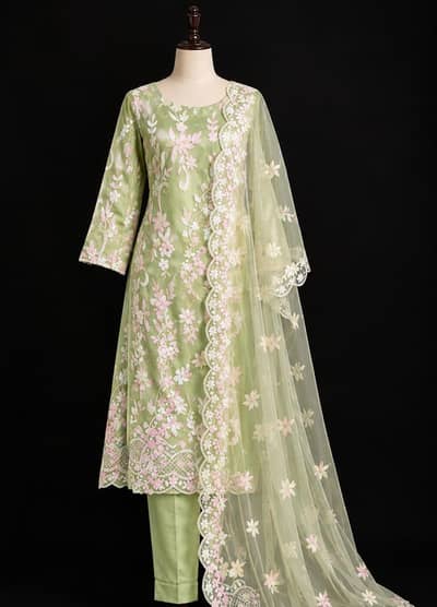 Net trouser kameez & dupata for sale .