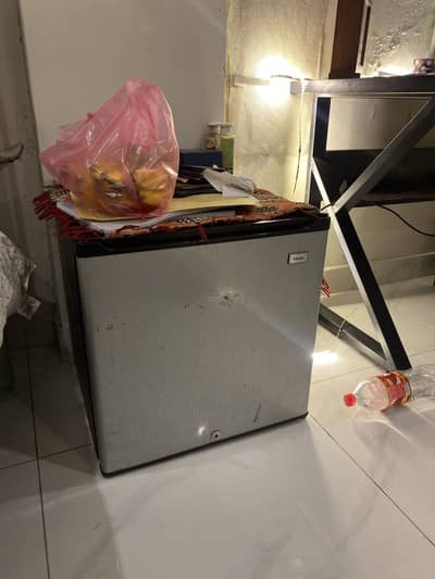 Good condition haier mini fridge very good price
