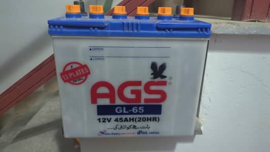 AGS GL-65 Battery (13 Plates) - Used Working Condition