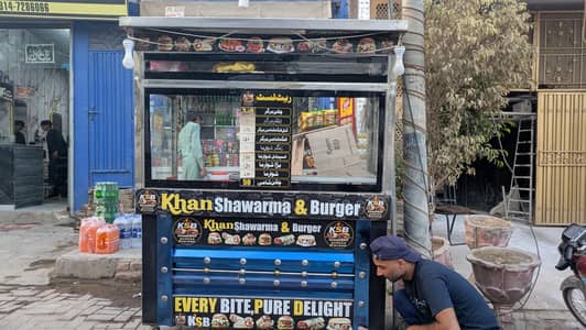 shawarma and burger counter