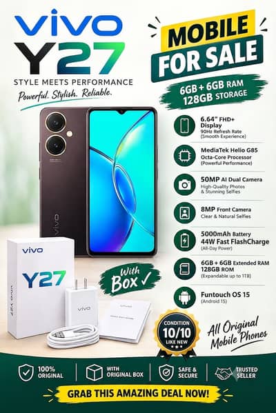 Vivo Y27 6+6/128 gb