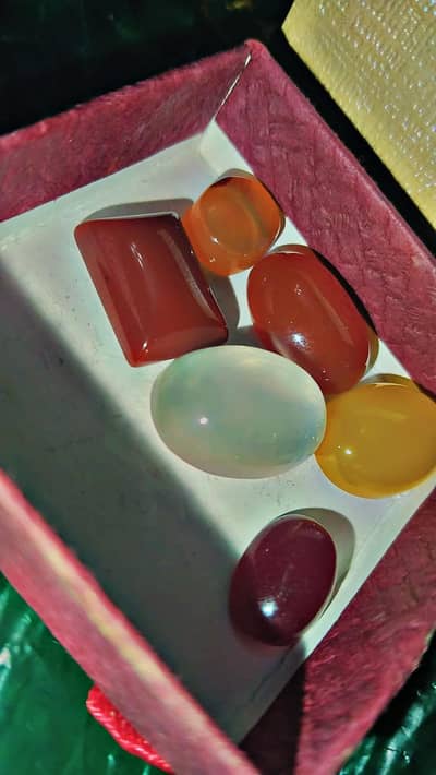 Aqeeq Stones – Brought from Karbala, Iraq – 6 Pieces