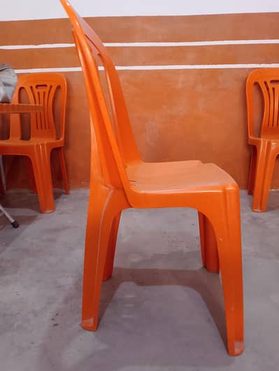 Orange color chair table for sale