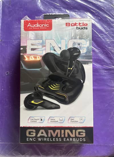 Audionic BattleBuds Gaming Earbuds Full Box Brand New