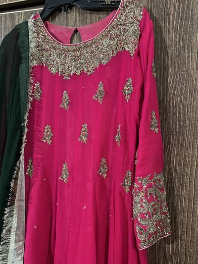 Chiffon embroidered maxi party wear