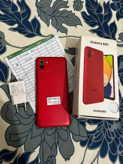Samsung A03 4/64 box + charger all ok