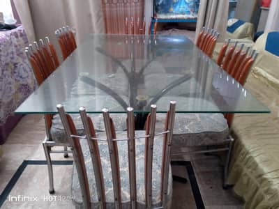 dining table with chiars