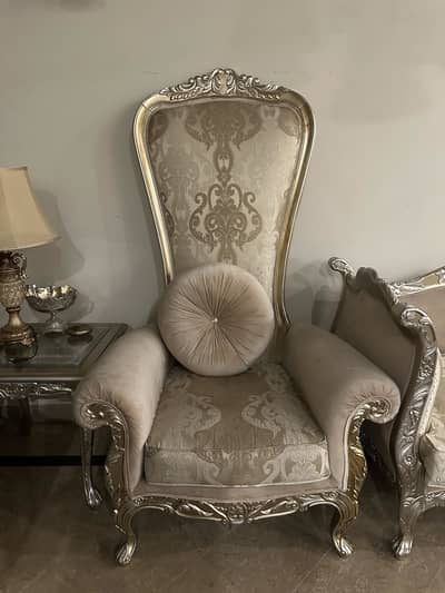 Luxury Sheesham Wood Royal Baroque Armchairs | Pair of 2