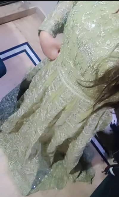 mariyam and maria medium size formal long dress embroidered