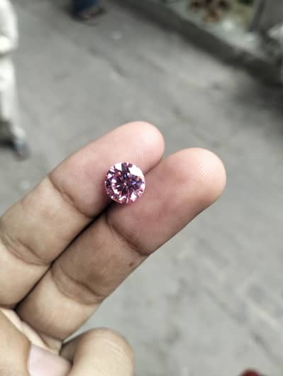 pink moissanite