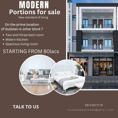 apartment and godowns for sale in Gulistan-e-Johar