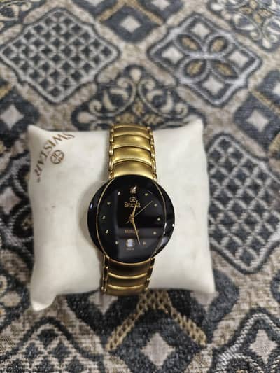 swistar sapphire 23k gold electro plated