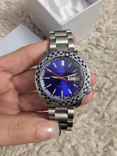 Brand New Seiko 5 Automatic Sports Blue Dial Men Watch