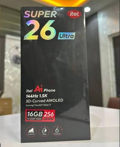 Itel S26 Ultra Blue | 16GB RAM | 256GB | Brand New Unboxed | Lahore