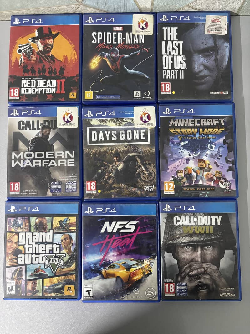 PS4 10/10 Discs 0