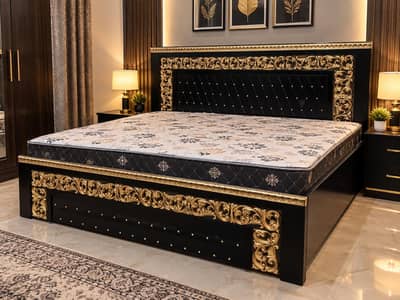 Double bed /bed/ bed set wooden bed / furniture/King size bed